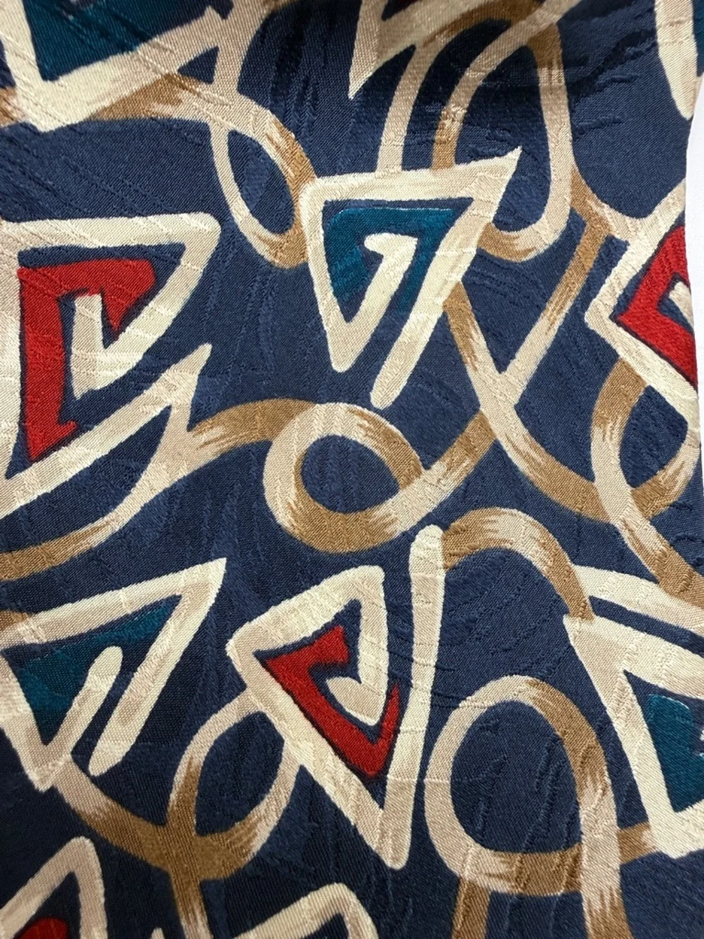 Alta Moda Cervino Vintage Tie Geometric 100% silk tie, made in Italy